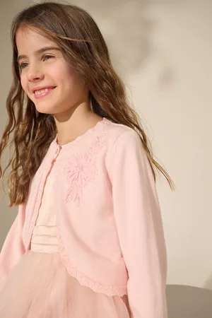 Next 100% Cotton Embellished Occasion Shrug (3-16yrs)128134cm