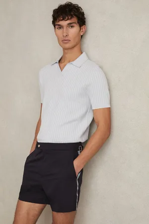 Reiss Sol Stripe Side Adjuster Swim ShortsXL