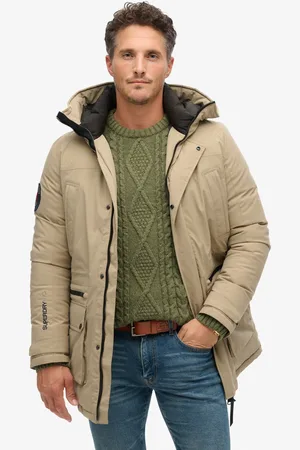 Superdry City Padded Parka Coat Hooded and Water-Repellent JacketL