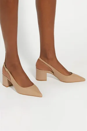 Dune Compelled Point Block Heel Slingback ShoesEU 38 (UK 5)
