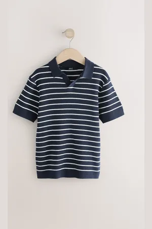 Next Polo Short Sleeve Trophy Neck 100% Cotton Jumper (3-16yrs)8 Jaar (128 cm)