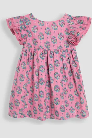 JoJo Maman Bébé Double Frill Shoulder Dress8086cm