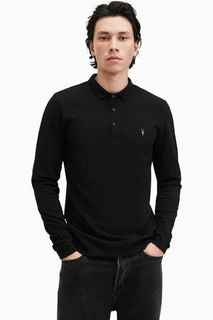 AllSaints AllSaints Reform poloshirt met lange mouwenM