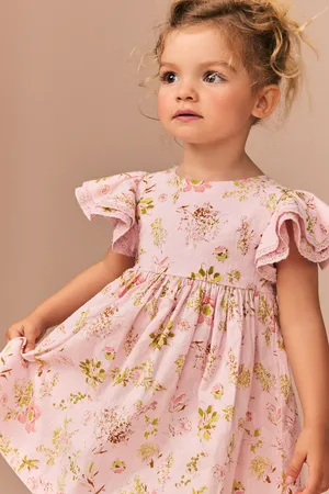 Next Angel Sleeve 100% Cotton Dress (3mths-8yrs)7