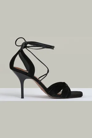 Reiss Alexis Suede Strappy Heeled SandalsEU 39 (UK 6)