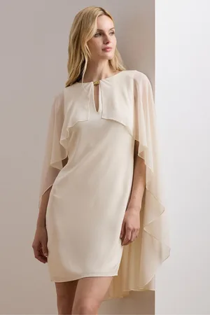 Ralph Lauren Renelle Cape Long Sleeve Mini Dress40