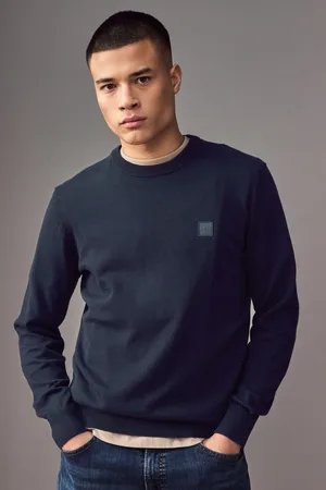 HUGO BOSS Regular Fit Logo Patch Cashmere JumperS