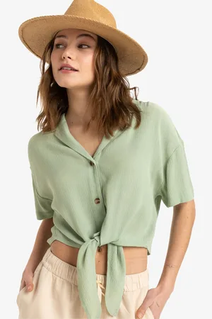 Roxy Salty Sweet Short Sleeve Crop Shirtsmall