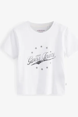 Guess Baby 100% Cotton Vintage Logo Cropped T-ShirtS
