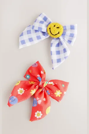 Next SmileyWorld Statment Bow Clips 2 Packeen