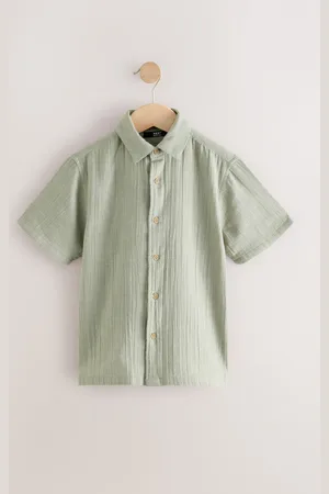 Next 100% katoenen shirt met korte mouwen en textuur (3