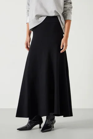 Hush Puppies Zola Volume Knitted Midi SkirtXS
