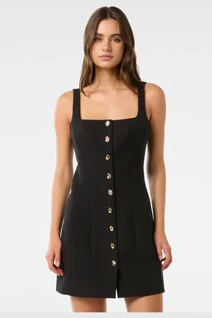 Forever New Penny Button Down Mini Dress44