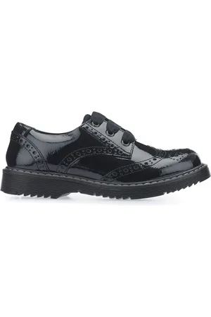 Start Rite Start-Rite Black Leather Wide Fit School ShoesEU 35 G (UK 2.5)