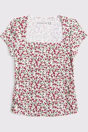 Abercrombie & Fitch Short Sleeve Floral Print T-Shirt134140cm
