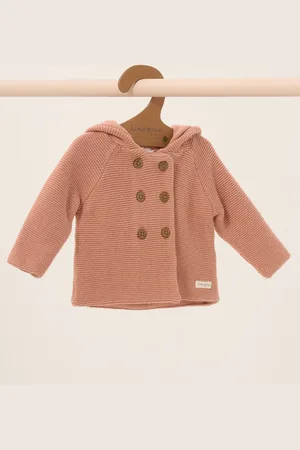 HOMEGROWN 100% Cotton Organic Double Knit Wrap Hooded Cardigan6