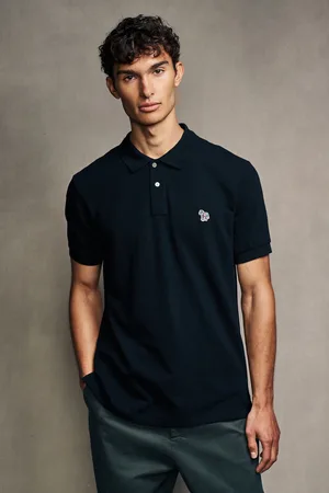 Paul Smith Logo 100% Cotton Pique Polo ShirtS