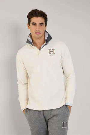 Hackett Men London 100% Cotton White Rugby ShirtM