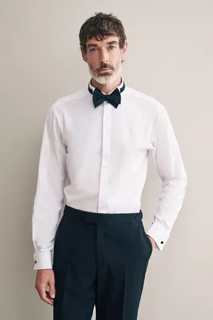 Next Signature 100% Egytian Cotton Wing Collar Occasion Shirt14in