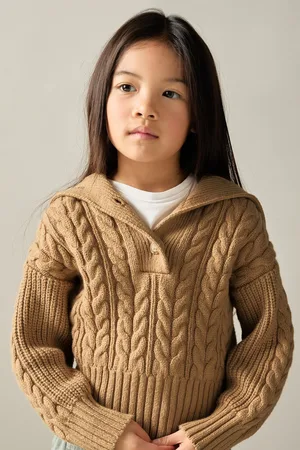 Reiss Etta Cotton-Blend Open-Collar Cable-Knit Jumper With Wool6