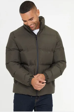 Threadbare Regenbestendig pufferjack met opstaande kraagM