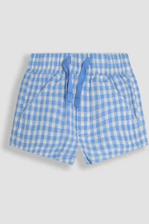 JoJo Maman Bébé Textured Gingham 100% Cotton Shorts104110cm