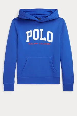 Ralph Lauren Boys Blue Logo Fleece Hoodie13 Jaar (158cm)