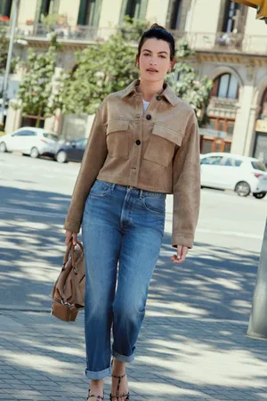 Next 100% katoenen mom jeans met rechte pijpen36 L