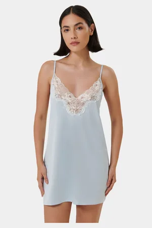 BlueBella Blue Isabella Luxury Satin Short Chemise42