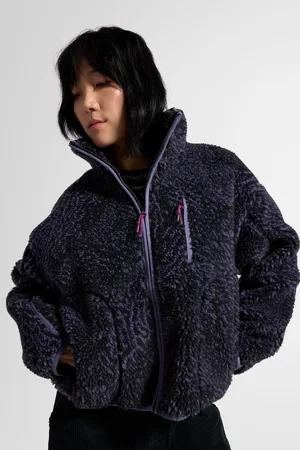 Converse Sherpa fleece jack met ritsXS