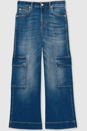 Reiss Sienna Wide-Leg Cargo-Pocket Jeans13