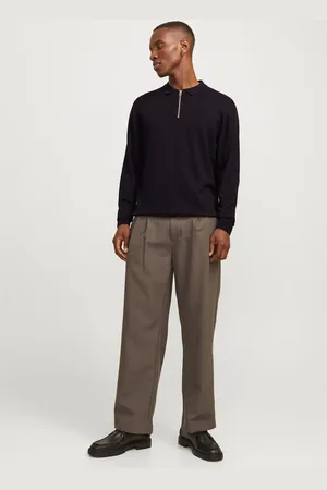 JACK & JONES Quarter Zip Knitted Polo ShirtS