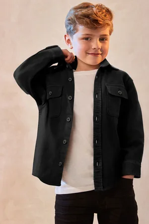 Next Overshirt van effen 100% katoen (3