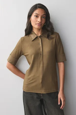 HUGO BOSS Ribbed Collar 100% Cotton Polo ShirtM