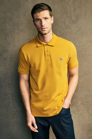 Paul Smith Logo 100% Cotton Pique Polo ShirtS