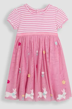 JoJo Maman Bébé Appliqué Hem Tulle Party Dress116122cm