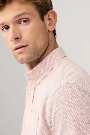 Next Textured Long Sleeve 100% Cotton Shirtxlarge