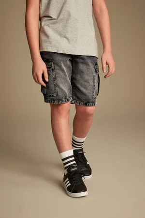 Next 100% katoenen denim cargoshort (3