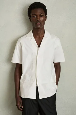 Reiss Stockwell Cotton Paisley-Embroidered ShirtS