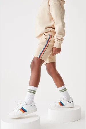 Paul Smith 100% katoenen sweatshort voor jongens met Artist-strepen9