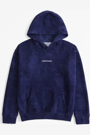 Abercrombie & Fitch Blue Washed Logo Back Print Hoodie17
