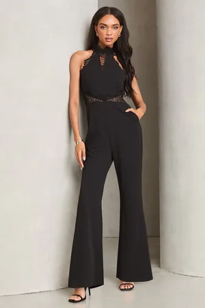 Lipsy London Lace Insert Halter Jumpsuit44