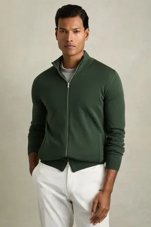 Reiss Hampshire Merino Wool Zip-Through CardiganXL