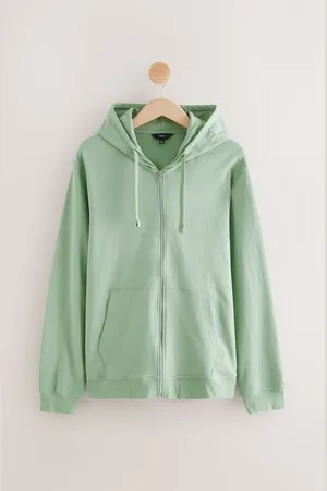 Next 100% katoenen lichtgewicht hoodie met rits4X-Large