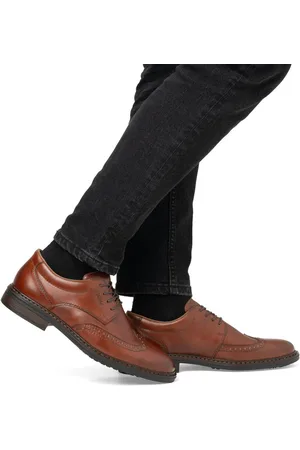 Rieker Mens Brogue Brown ShoesEU 43 (UK 9)