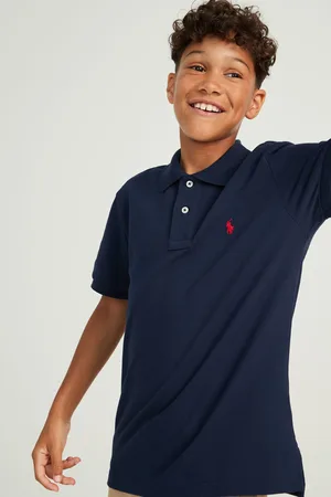 Ralph Lauren 100% katoenen poloshirt met logo voor jongens6 Jaar (116cm)