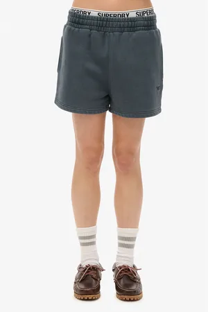 Superdry Blauwe sweatshort met vintage wassing44