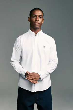 Next Long Sleeve Oxford 100% Cotton ShirtM