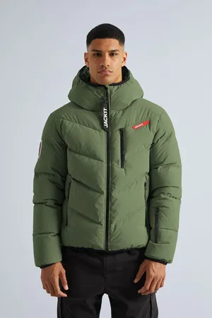 Jack1t Lock Hood Puffer Black JacketM
