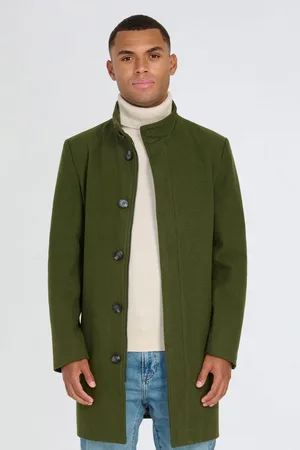 Harry Brown George Wool Melton Coat with Funnel Neck42